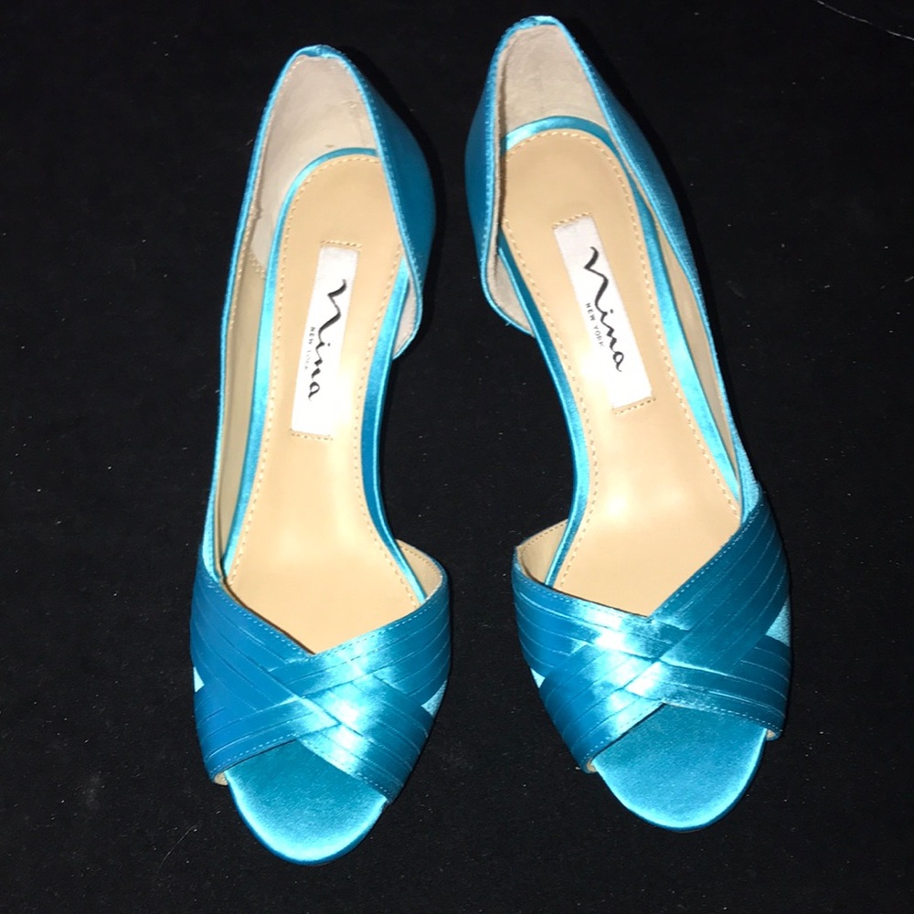 ❤️ PROM Women’s NWOT NINA IN BOX Mid-Heel Contesa Pump Shoes Sz 6M - Picture 2 of 16